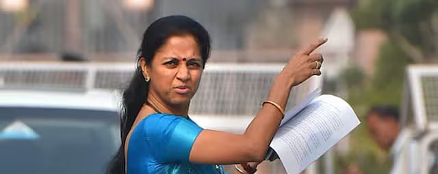 PTI : NCP (SP) leader Supriya Sule |